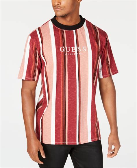 guess striped shirt men's.